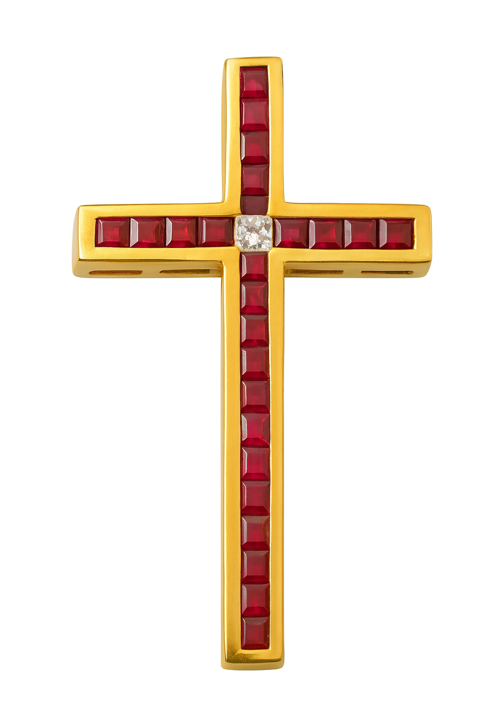 Beautiful 18 Kt Gold  Natural Diamond Pendant